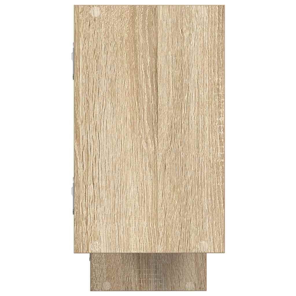 Estante cubo de pared 5 compartimentos madera roble sonoma v0283 - Vetonek
