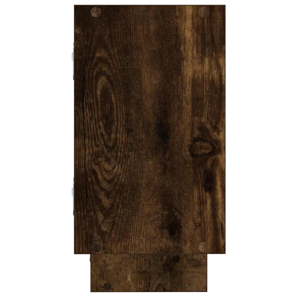 Estante cubo de pared 5 compartimentos madera roble ahumado - Vetonek