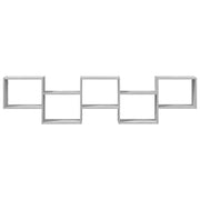 Estante cubo de pared 5 compartimentos madera gris Sonoma V0313 Vetonek