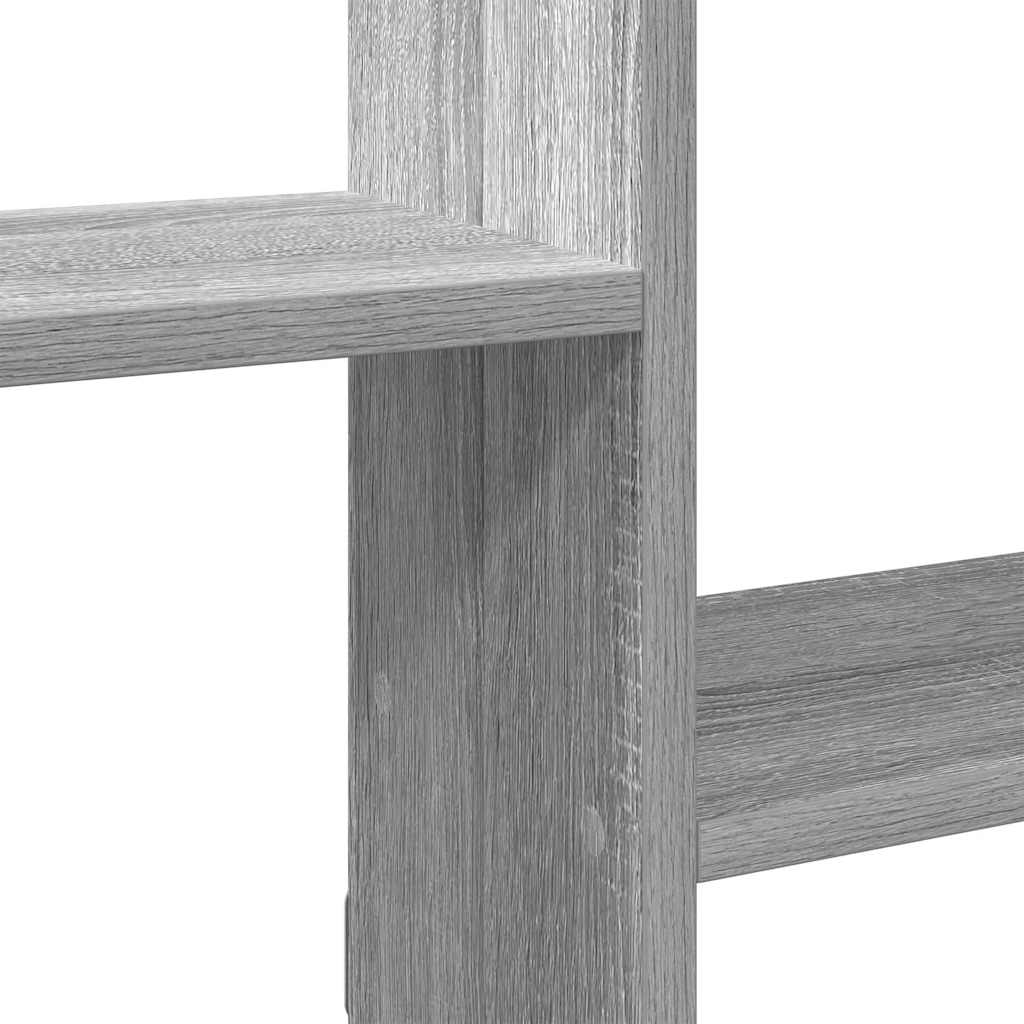 Estante cubo de pared 5 compartimentos madera gris Sonoma V0313 Vetonek