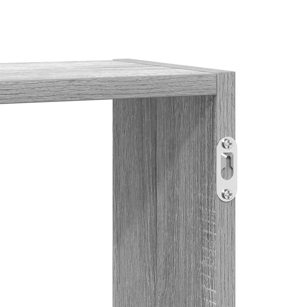 Estante cubo de pared 5 compartimentos madera gris Sonoma V0313 Vetonek