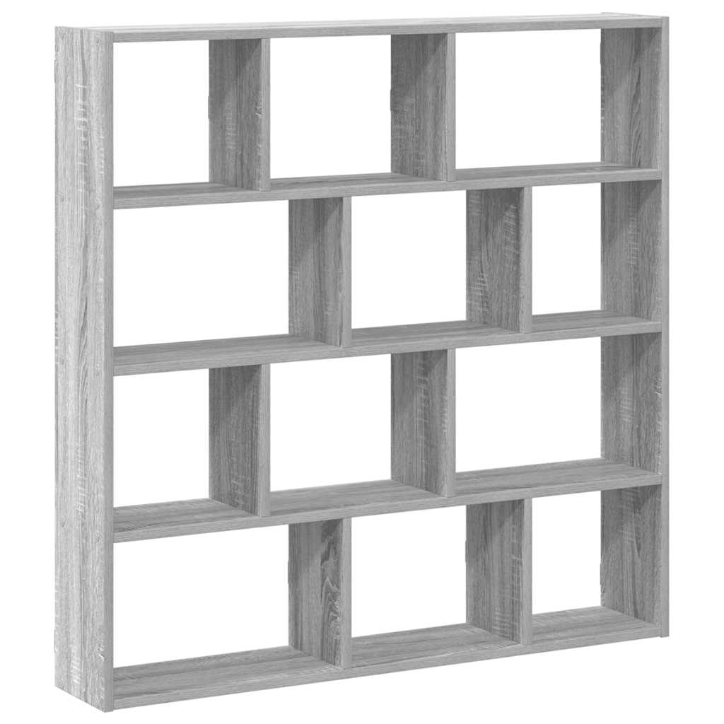 Estante cubo de pared 12 compartimentos madera gris sonoma v0405 - Vetonek