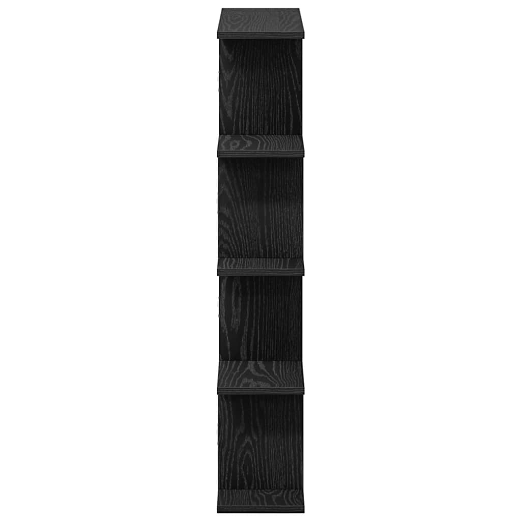 Estante cubo de pared 12 compartimentos madera ingeniería negro v0450 - Vetonek