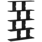 Estante cubo de pared 12 compartimentos madera ingeniería negro v0450 - Vetonek