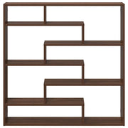Estante cubo de pared 7 compartimentos madera roble marrón v0597 - Vetonek