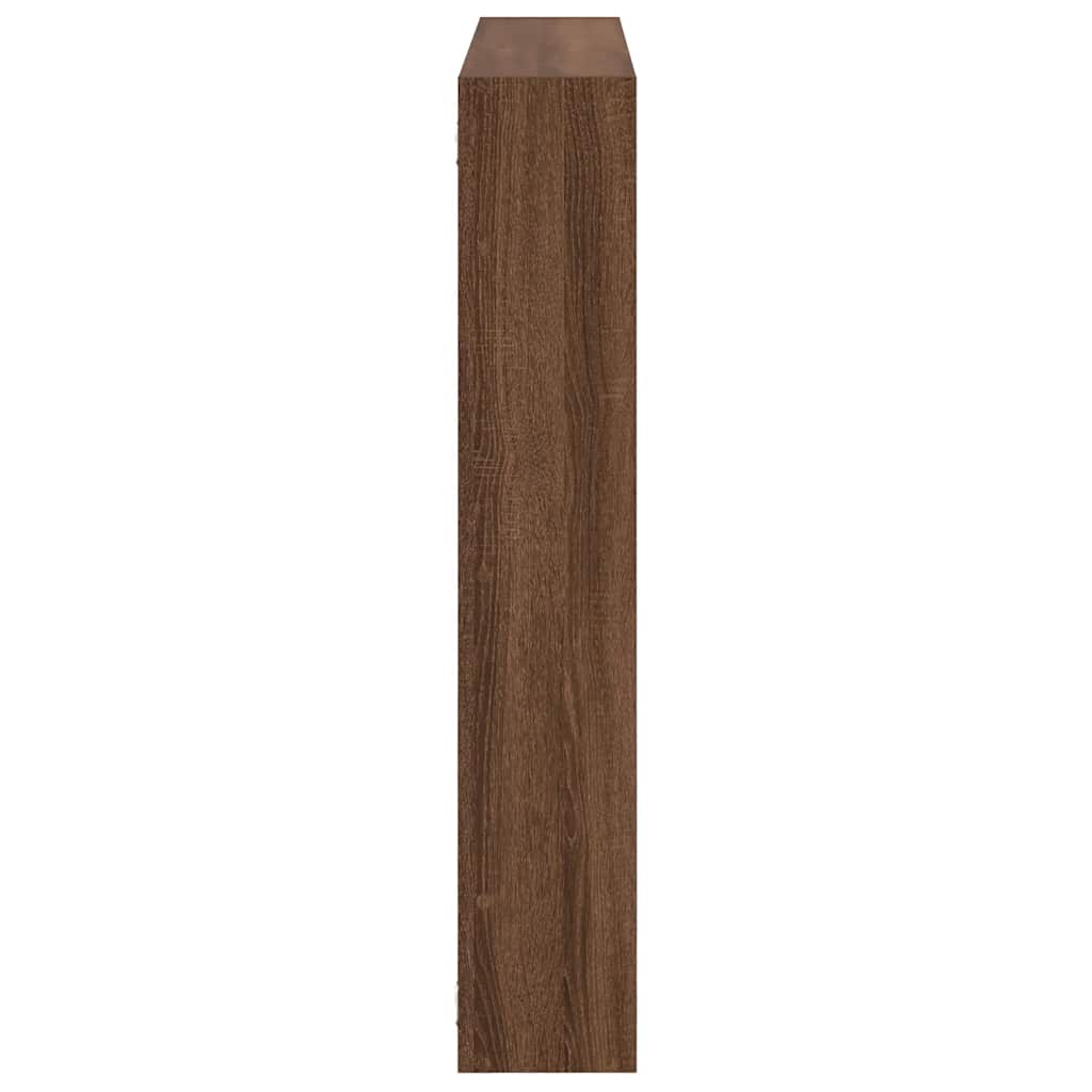 Estante cubo de pared 7 compartimentos madera roble marrón v0597 - Vetonek