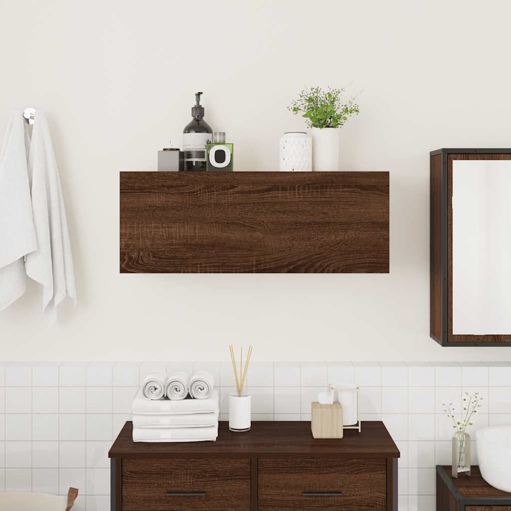 Wall furniture synthesized wood Nexus oak brown 80x25x30cm