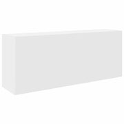 Vetonek Mueble de pared de baño madera ingeniería blanco 100x25x40 cm