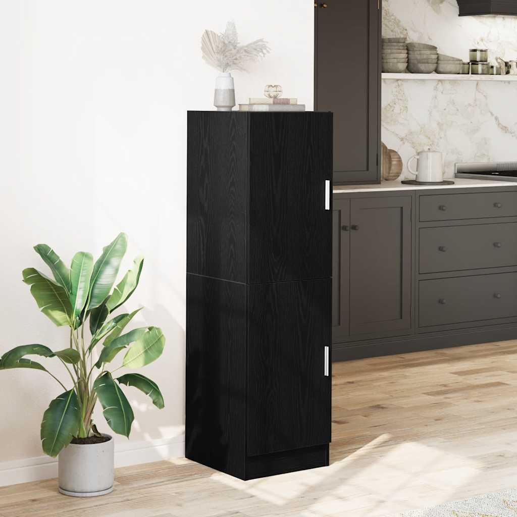 Black engineering wood kitchen furniture 38x41,5x131.5 cm