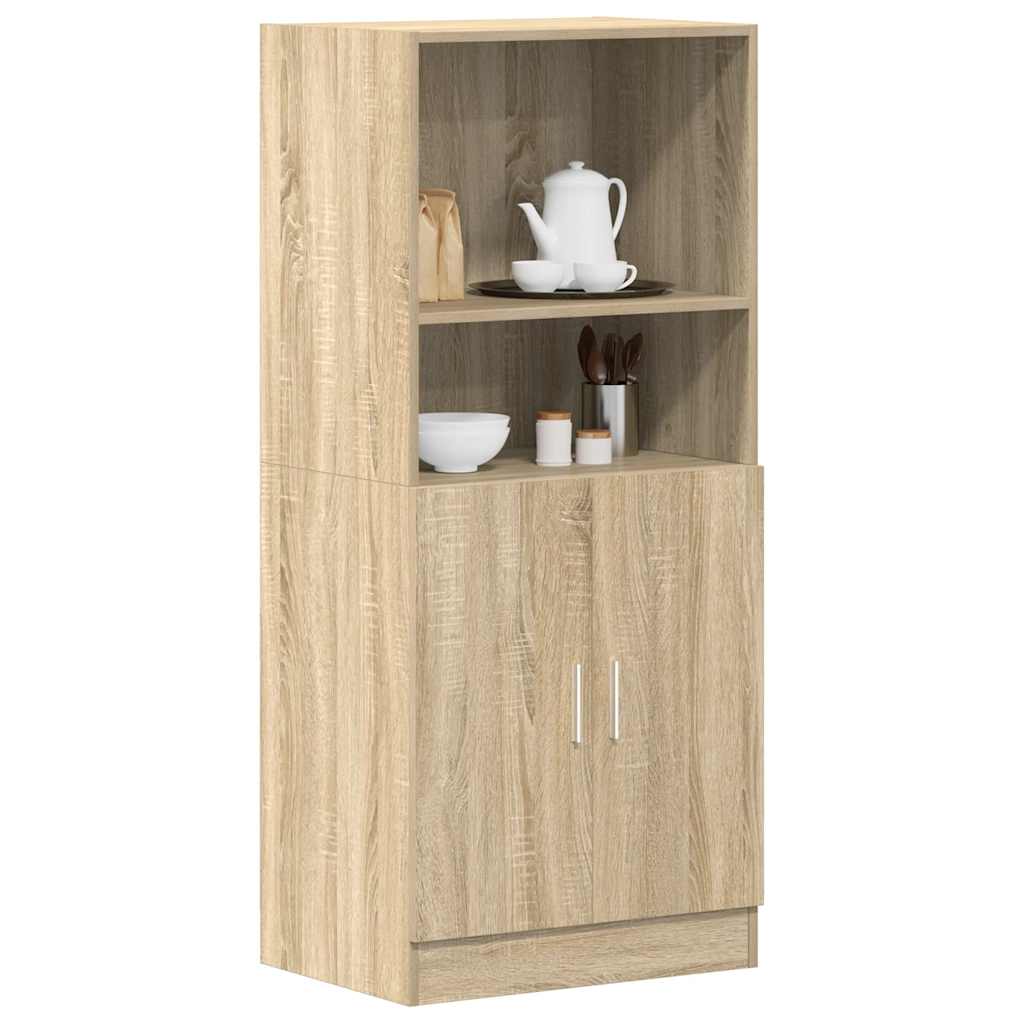 Vetonek Mueble de cocina madera ingeniería roble sonoma 57x41,5x131,5cm