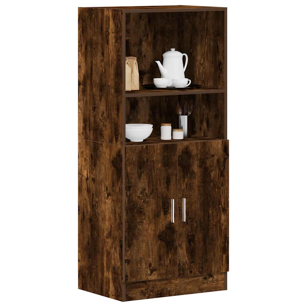 Vetonek Mueble cocina madera ingeniería roble ahumado 38x41,5x131,5 cm