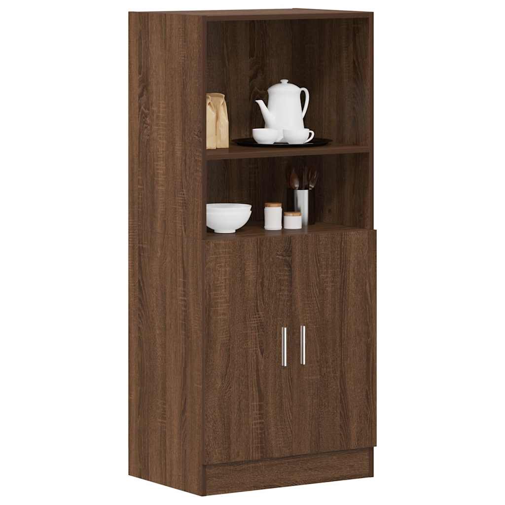 Vetonek Mueble cocina madera ingeniería roble marrón 57x41,5x131,5 cm