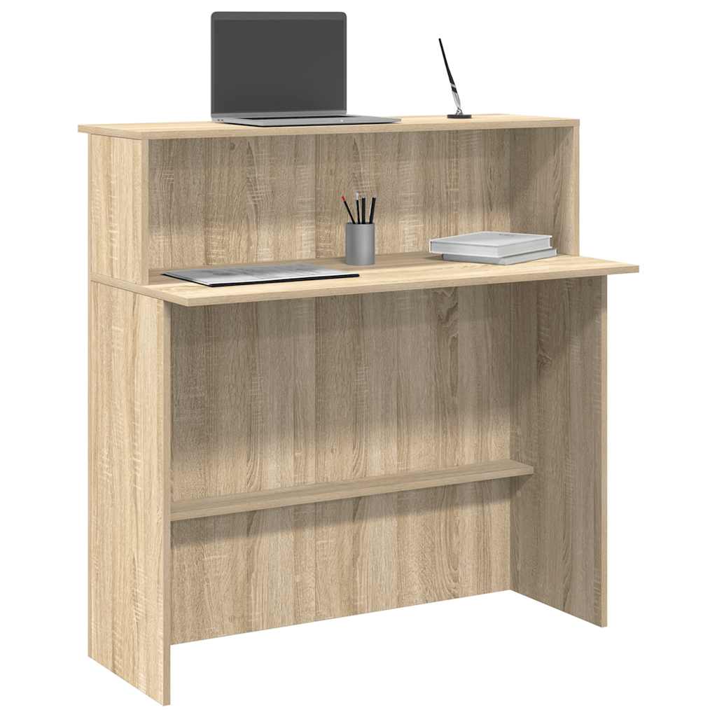 Vetonek Mostrador de recepción roble sonoma 100x50x103,5 cm