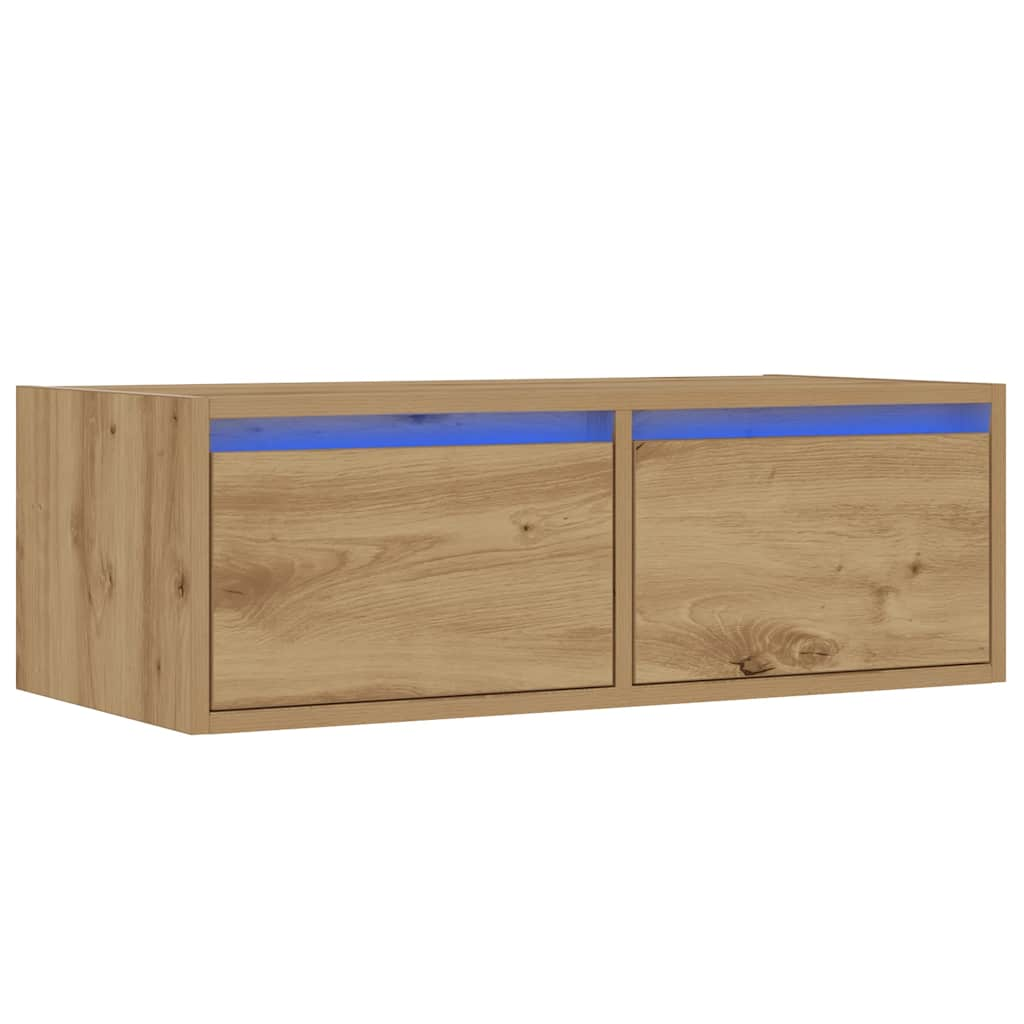 Fernsehschrank mit LED -LED -LEDs Artisan 75x35,5x25 cm