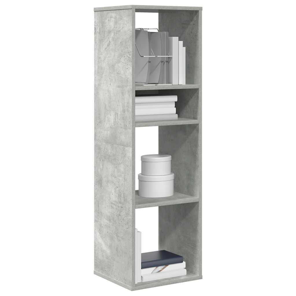 Vetonek Estantería madera ingeniería gris hormigón 34x31x112 cm