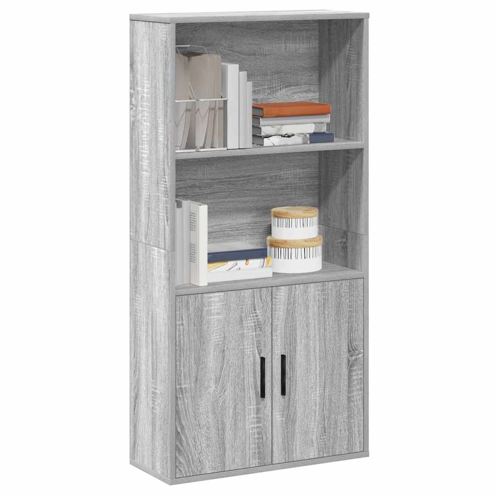 Vetonek Estantería madera de ingeniería gris sonoma 60x24x120 cm