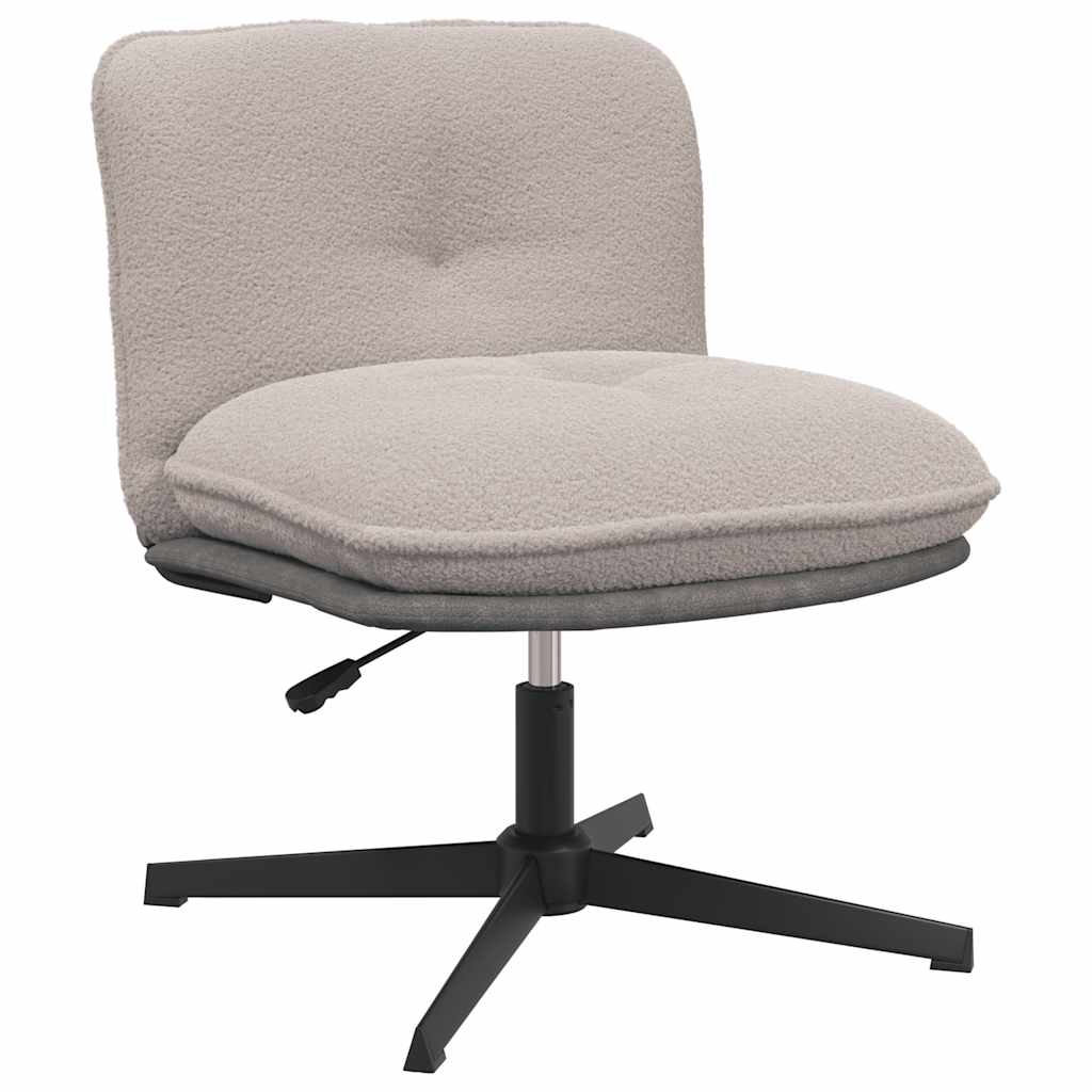 Vetonek Silla de oficina giratoria de tela gris claro