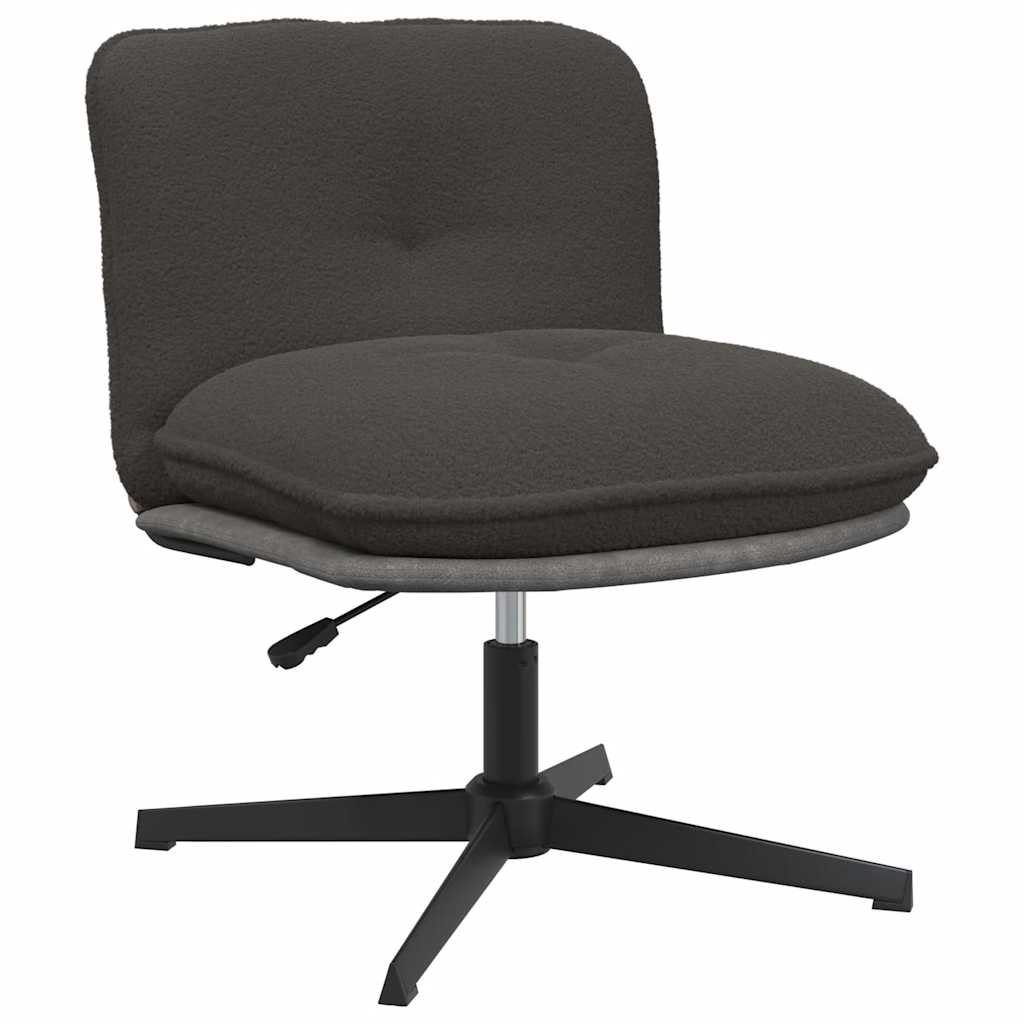 Vetonek Silla de oficina giratoria tela gris oscuro