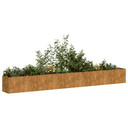 Jardinera oxidada 360x40x40 cm acero corten v5859 Vetonek