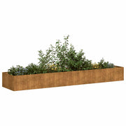 Jardinera oxidada acero corten 360x80x40 cm v6559 Vetonek