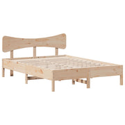 Estructura de cama sin colchón madera maciza de pino 140x190 cm V8545 Vetonek