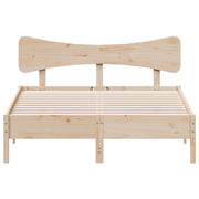 Estructura de cama sin colchón madera maciza de pino 140x190 cm V8545 Vetonek