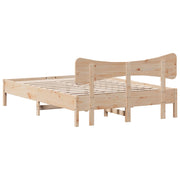 Estructura de cama sin colchón madera maciza de pino 140x190 cm V8545 Vetonek