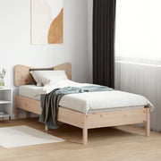 Estructura de cama sin colchón madera maciza pino 75x190 cm - Vetonek