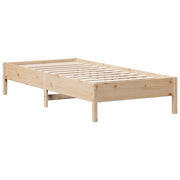 Estructura de cama sin colchón madera maciza pino 75x190 cm - Vetonek