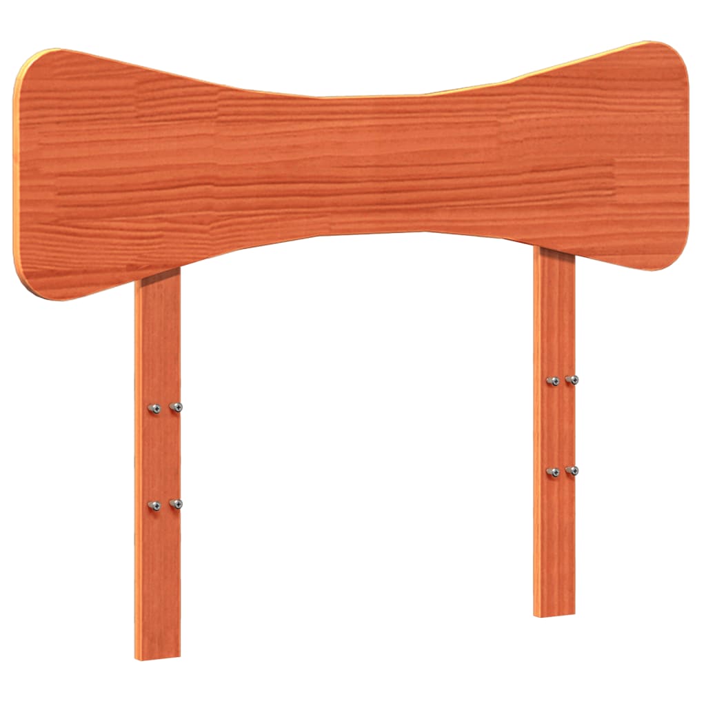Estructura de cama sin colchón madera maciza marrón 75x190 cm v8682 - Vetonek