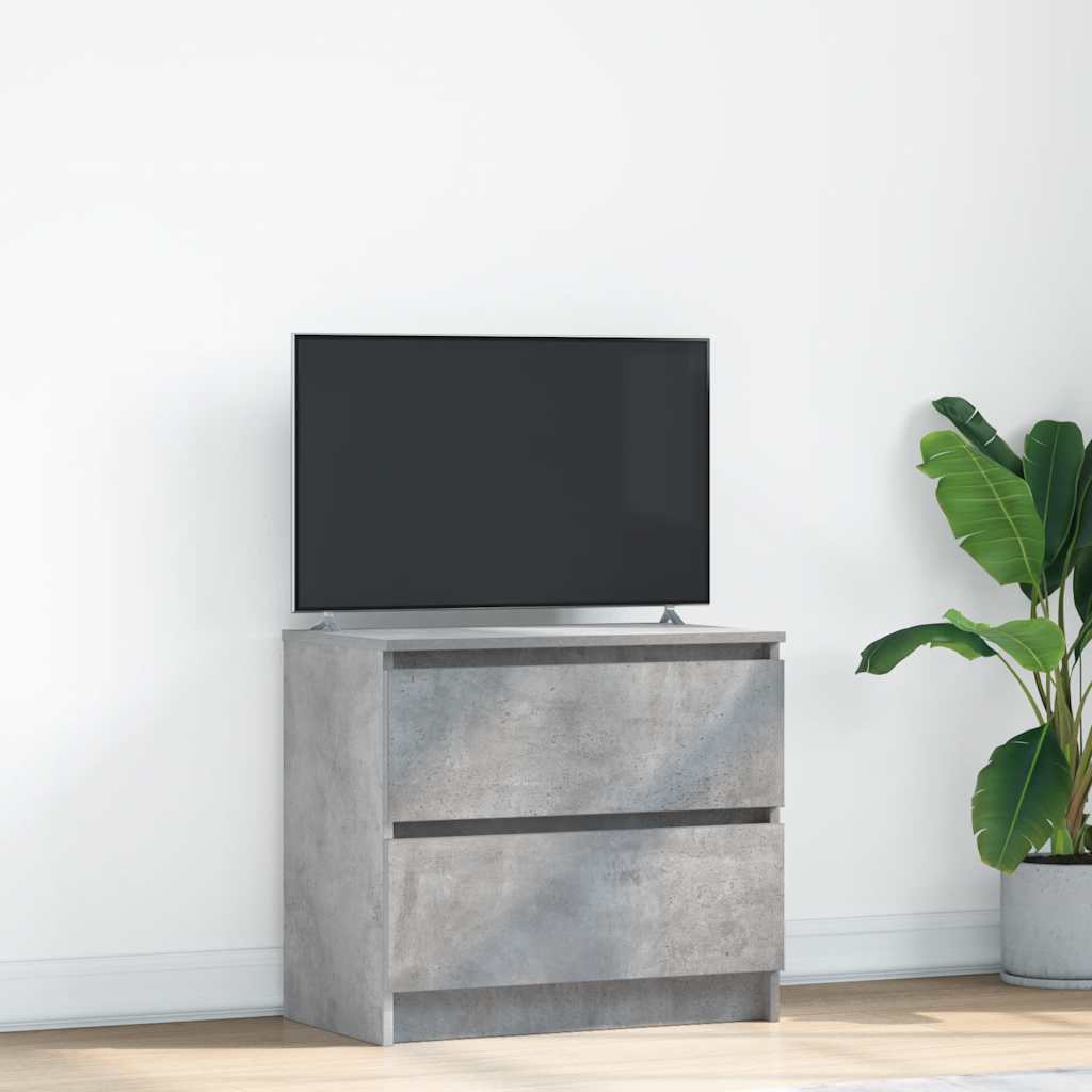 Vetonek Mueble de TV madera de ingeniería gris hormigón 60x35x54 cm