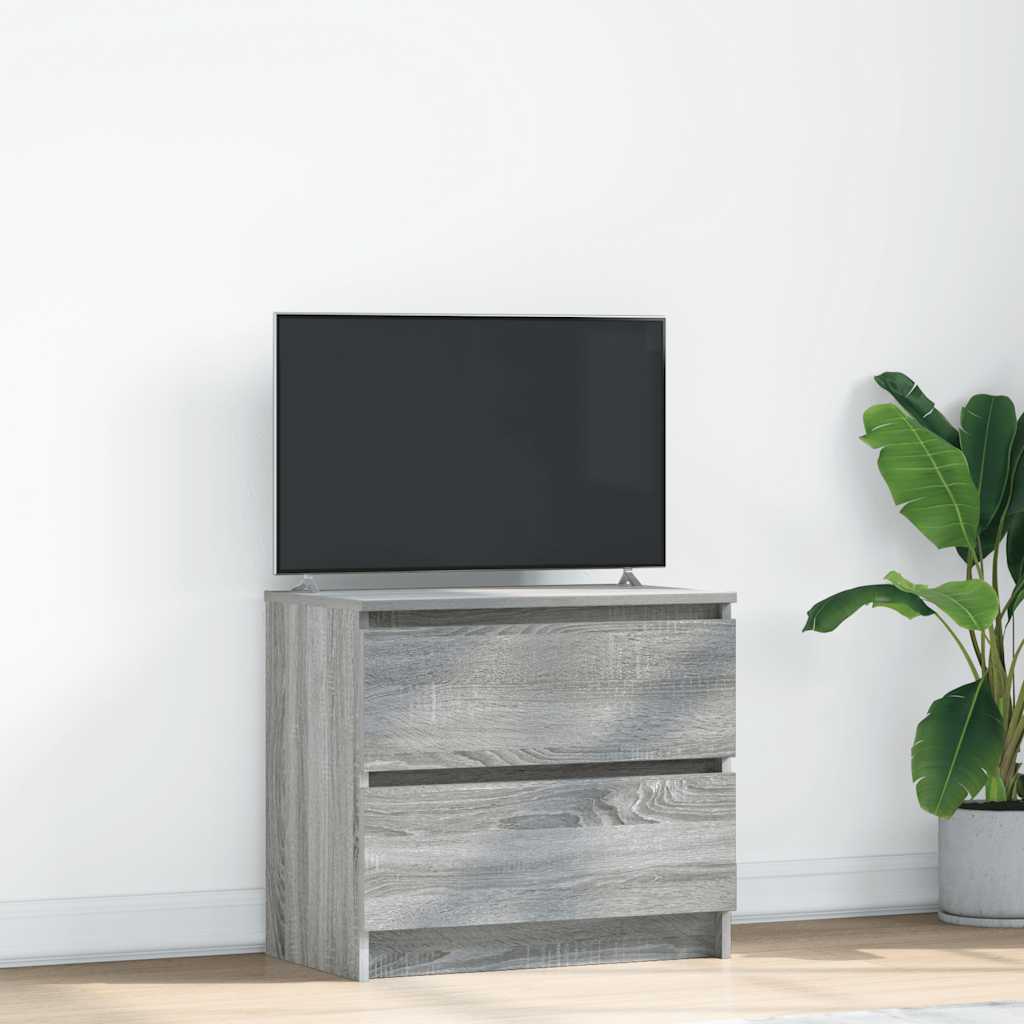 Vetonek Mueble de TV madera de ingeniería gris Sonoma 60x35x54 cm