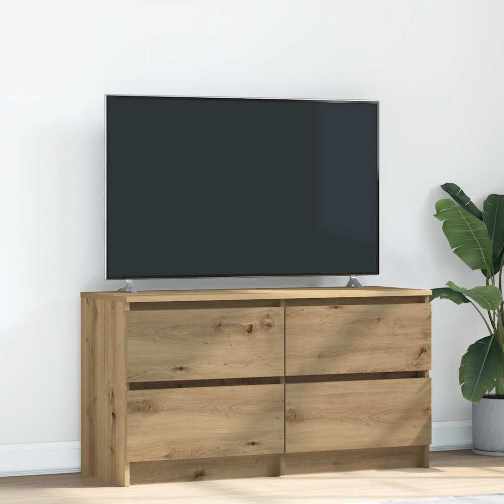 Vetonek Mueble para TV madera de ingeniería roble artisan 100x35x54 cm