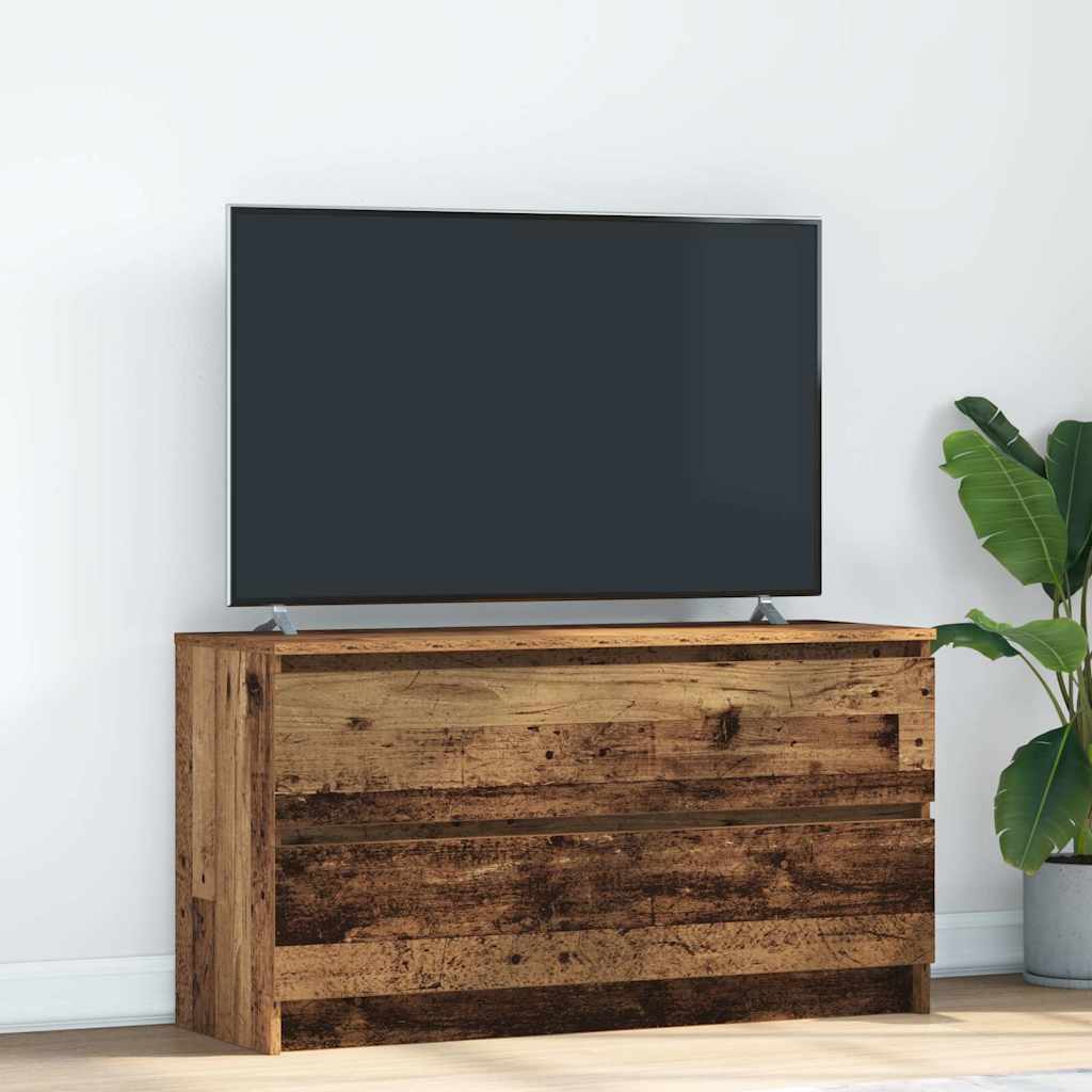 Vetonek Mueble de TV de madera antigua 100x35x54 cm Madera ingeniería