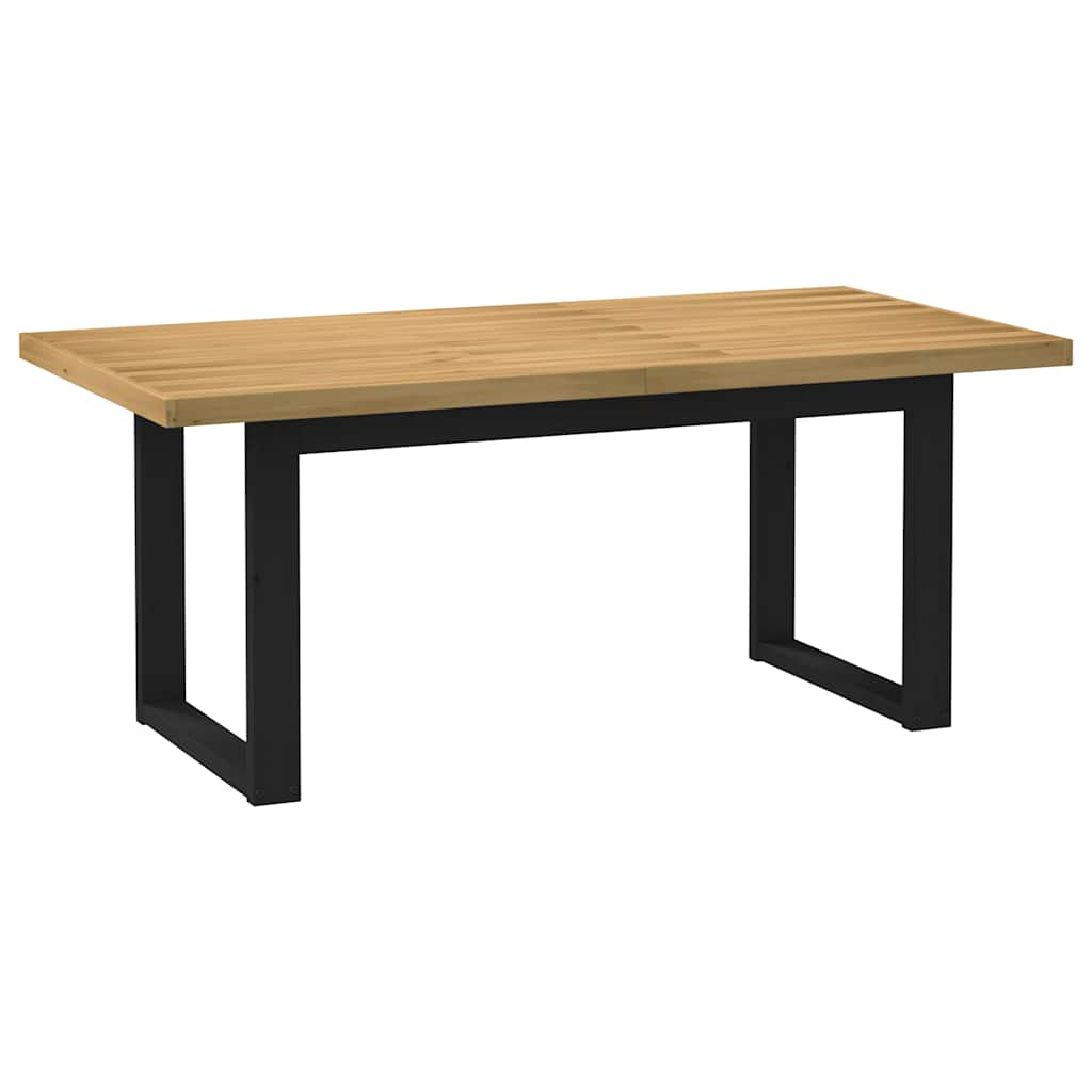 Vetonek Mesa de comedor "NOAIN" patas U madera maciza pino 180x90x75 cm