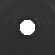 Lavabo Ø28x10 cm cerámica negro brillo V3766 Vetonek