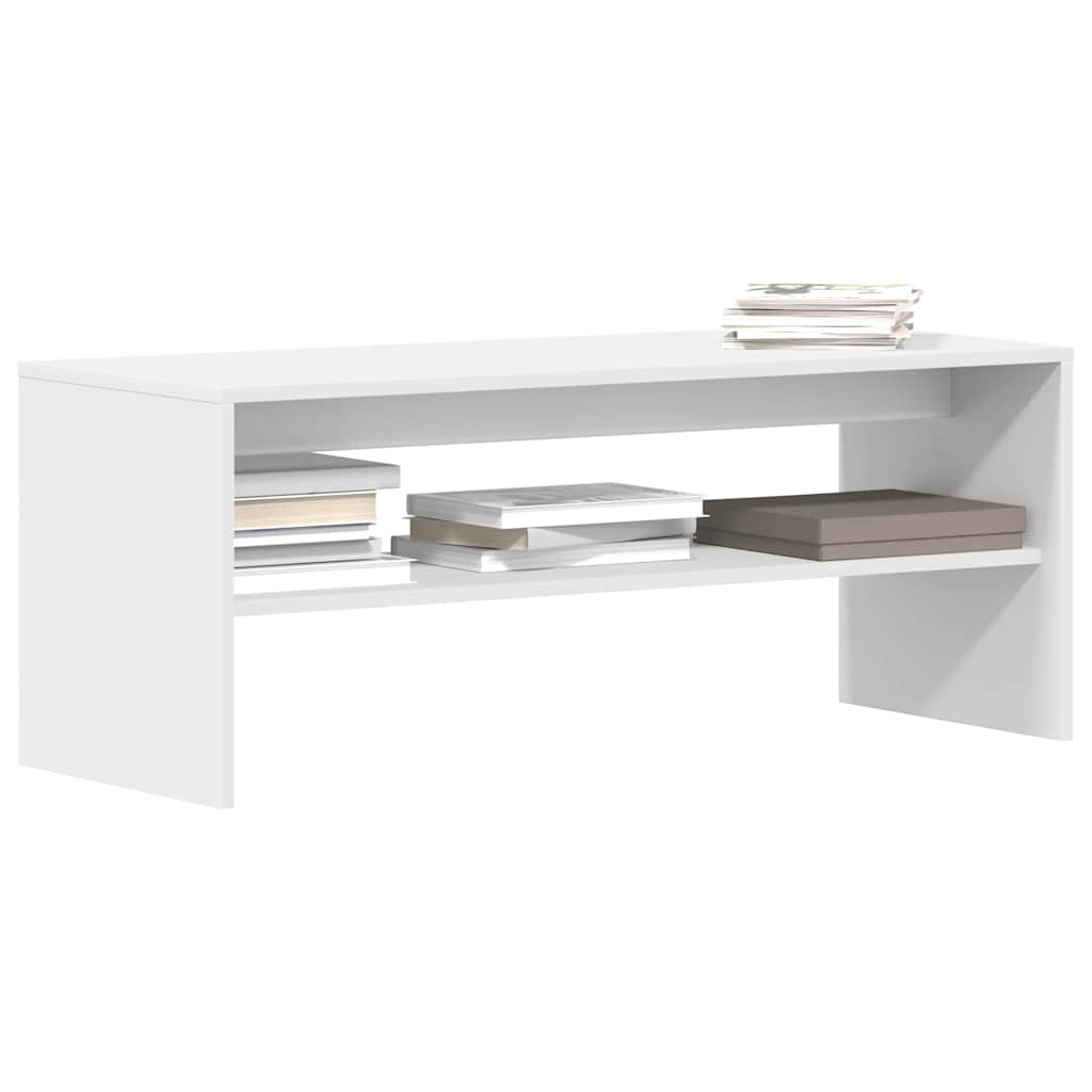 Vetonek Mueble para TV madera contrachapada blanco 100x40x40 cm