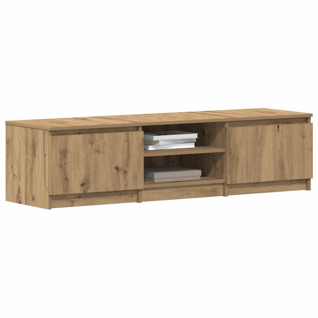 Vetonek Mueble de TV madera de ingeniería roble artisan 140x40x36 cm