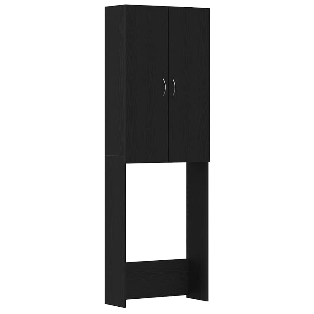 Vetonek Black oak washing machine cabinet 64x25.5x190 cm