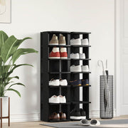 Zapateros 2 uds roble negro 25x27x102 cm madera de ingeniería v4731 Vetonek