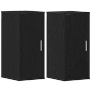 Vetonek Zapateros 2 uds roble negro 32x35x70 cm madera de ingeniería