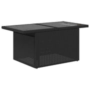 Set de muebles de jardín 5 pzas y cojines ratán sintético negro v9926 - Vetonek