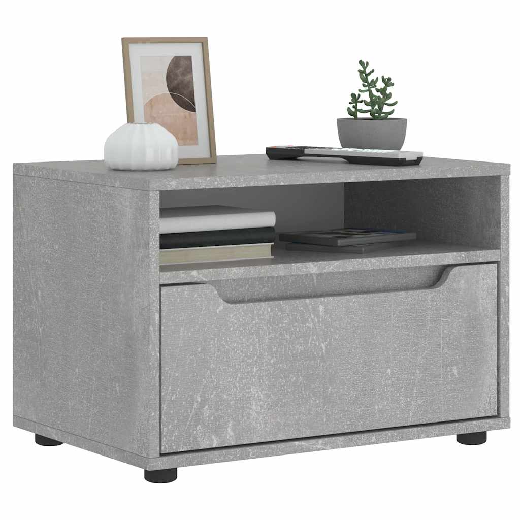 Vetonek Mueble TV VISNES gris hormigón 60x40x38 cm madera ingeniería