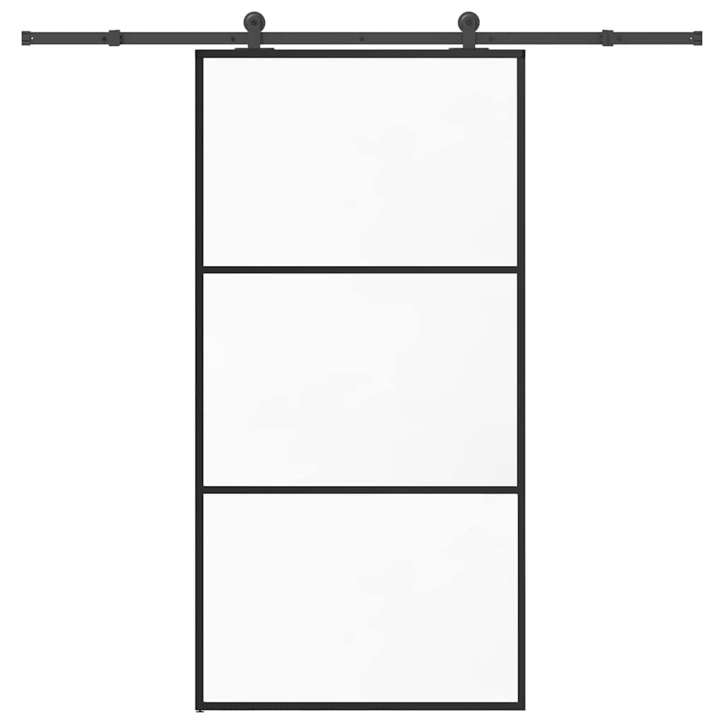 Sliding door with hardware 102x205 cm ESG glass and aluminum 