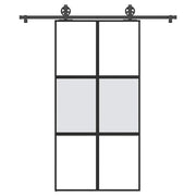 Puerta corredera set herrajes vidrio templado aluminio v9818 Vetonek