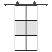 Puerta corredera set herrajes vidrio templado aluminio v9849 Vetonek