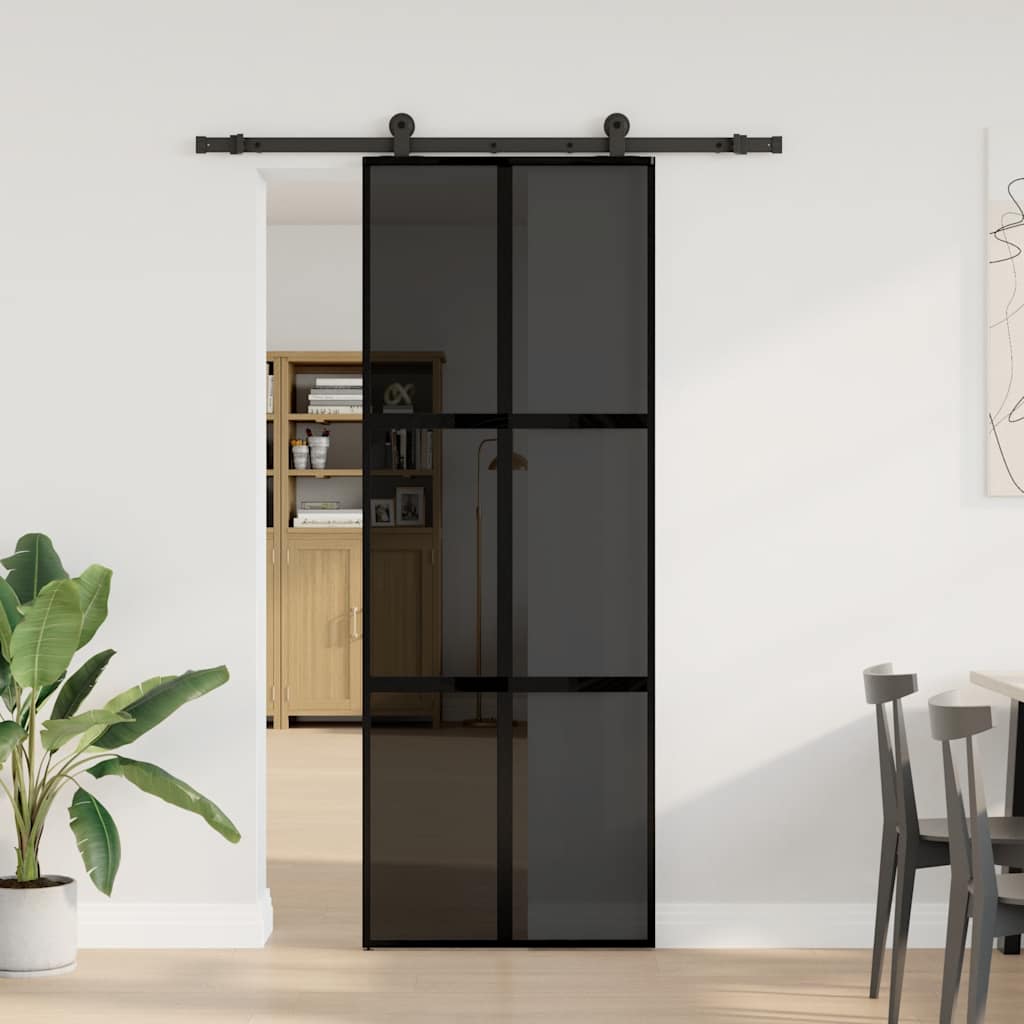 Tempered Glass Sliding Door 2000x1000mm — Elegant Hardware 