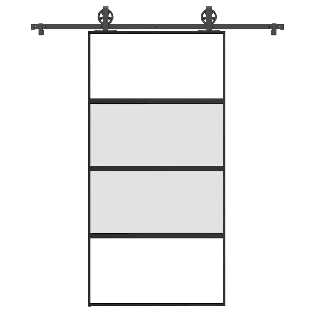 Vetonek Puerta corredera set herrajes vidrio templado aluminio