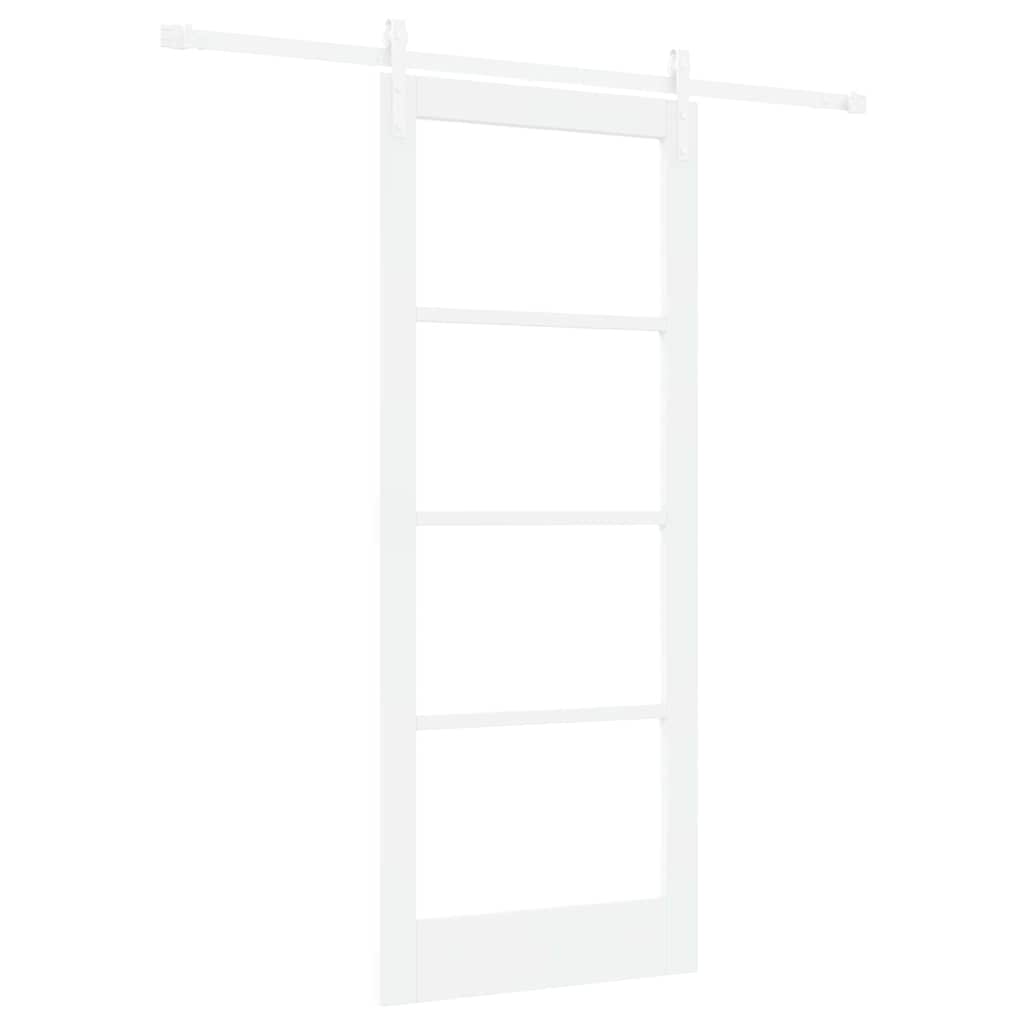 Puerta Corredera 83 x 202 cm — Madera de Pino y Vidrio