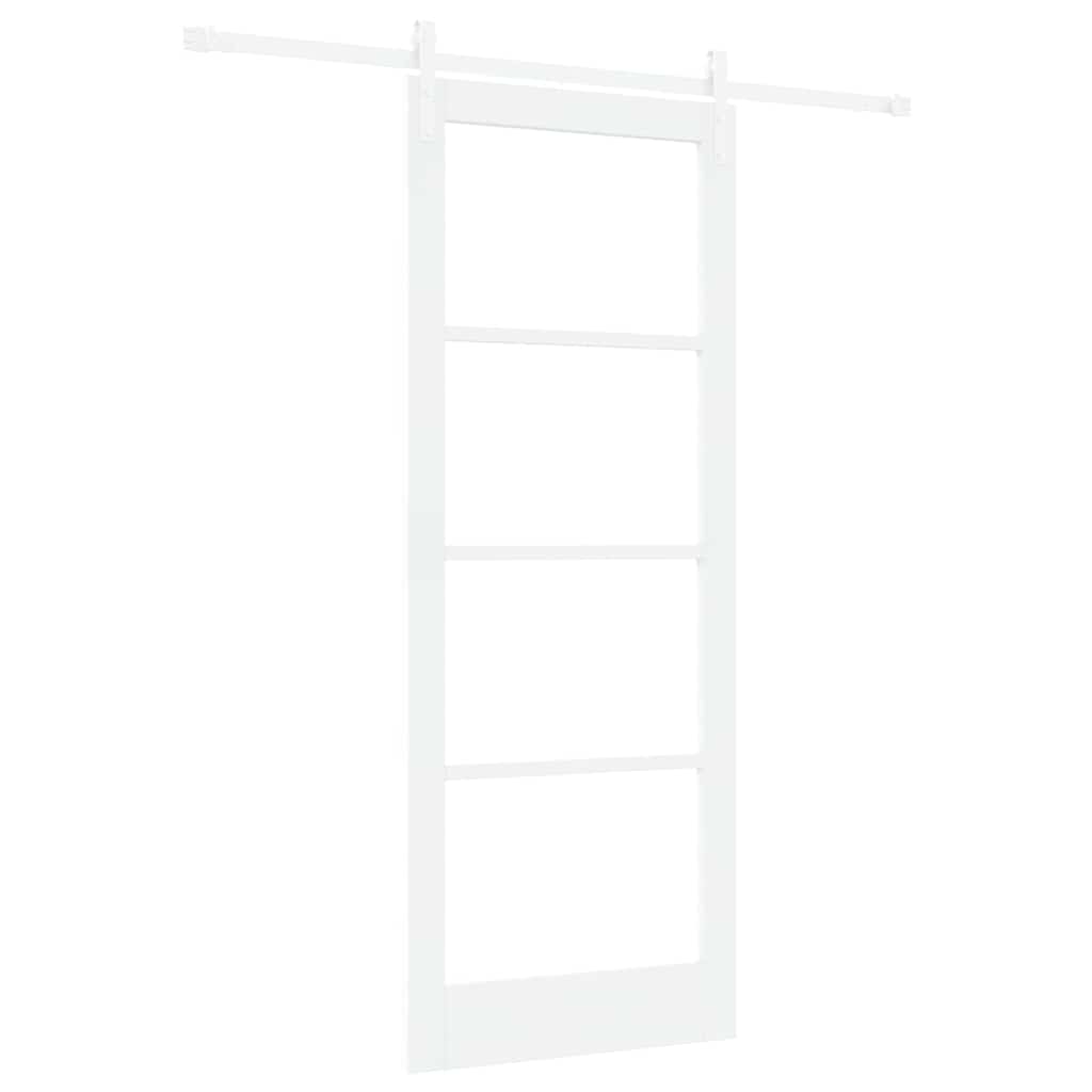 Puerta Corredera 83 x 211 cm — Madera de Pino y Vidrio